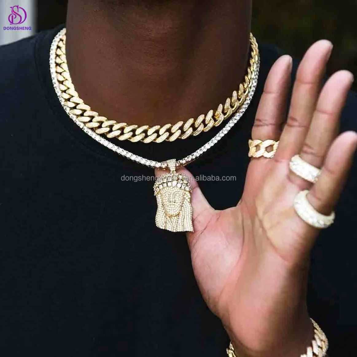 Factory Direct Sales Wholesale Price Customized Moissanite Dia Hip Hop Pendant Neck
