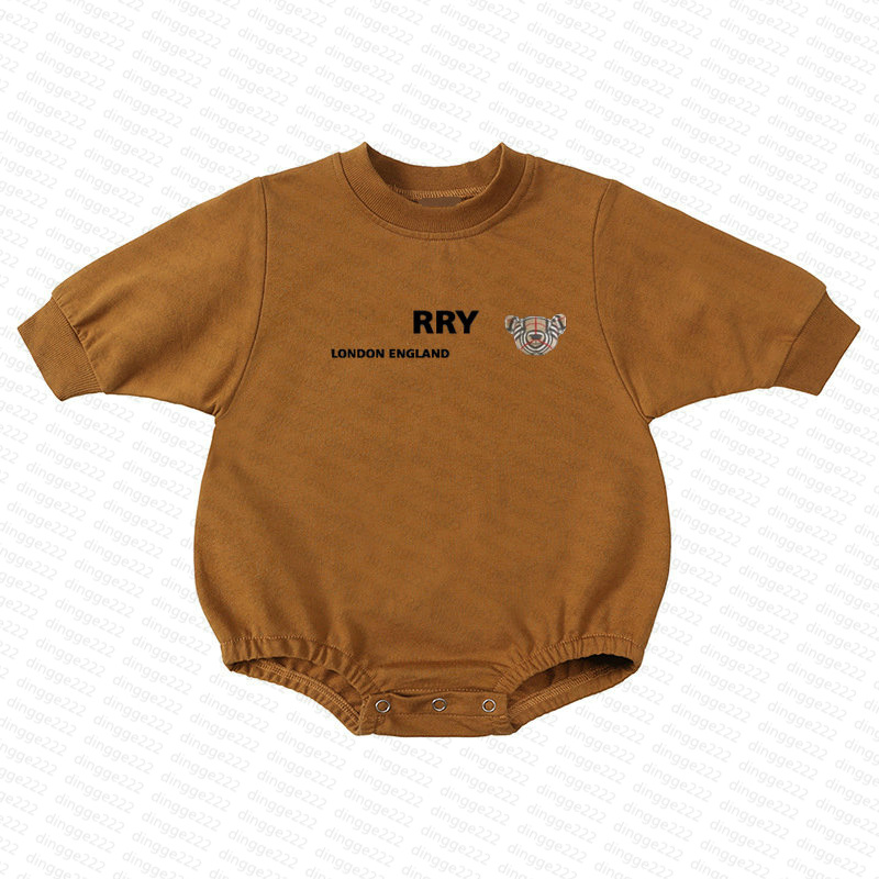 Rompers In Stock Newborn Fashion Rompers Baby Boys Girls Kids Designer Print 100% Cotton Long-Sleeves Short-Sleeved Pyjamas Crawl Suits Top JumpsuitY2