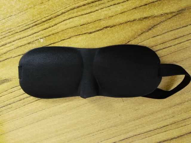 1pcs black 3D Memory Sponge Sleep Mask Travel Sleeping Eye Mask Sleeping Blindfold cache yeux masque de nuitXJ250103