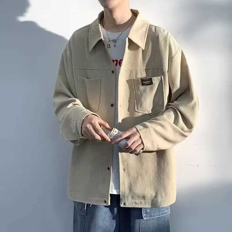 Autumn Corduroy jacket fashionable retro mens jacket womens casual couple casual workwear clothing W250103