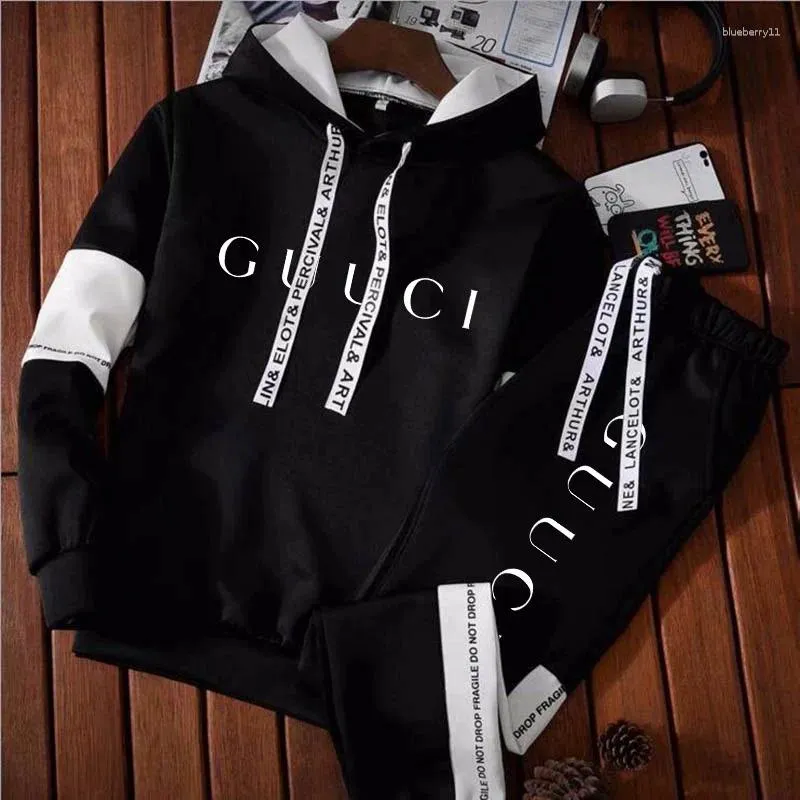 Designer woman Tracksuits Autumn fashion Winter Harajuku Y2k Men's Hoodie Sets Letters Print Luxury Sweatshirt Sweatpant Suit For Male Designer Mens Sport Cloth