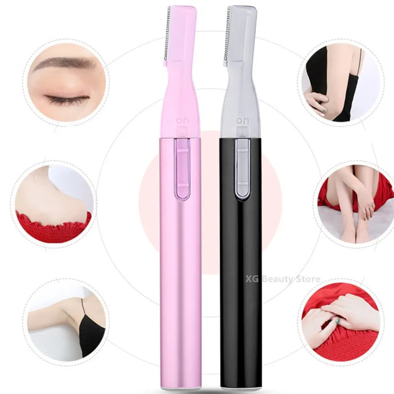 Portable Electric Eyebrow Trimmer Womens Shaver Hair Remover Eyebrow Shaper Shaver Body Face Shaving Machine USB Rechargable 241226