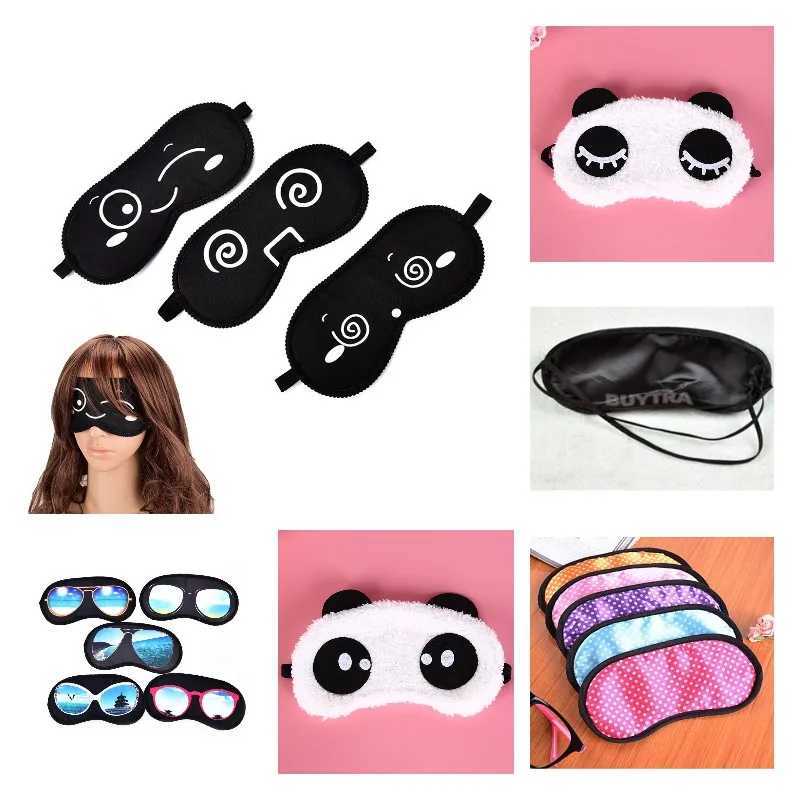 Cute New Face White Panda Eye mask Eyeshade Shading Sleep Cotton Goggles Eye mask sleep mask Eye Cover health Care HOT!XJ250103
