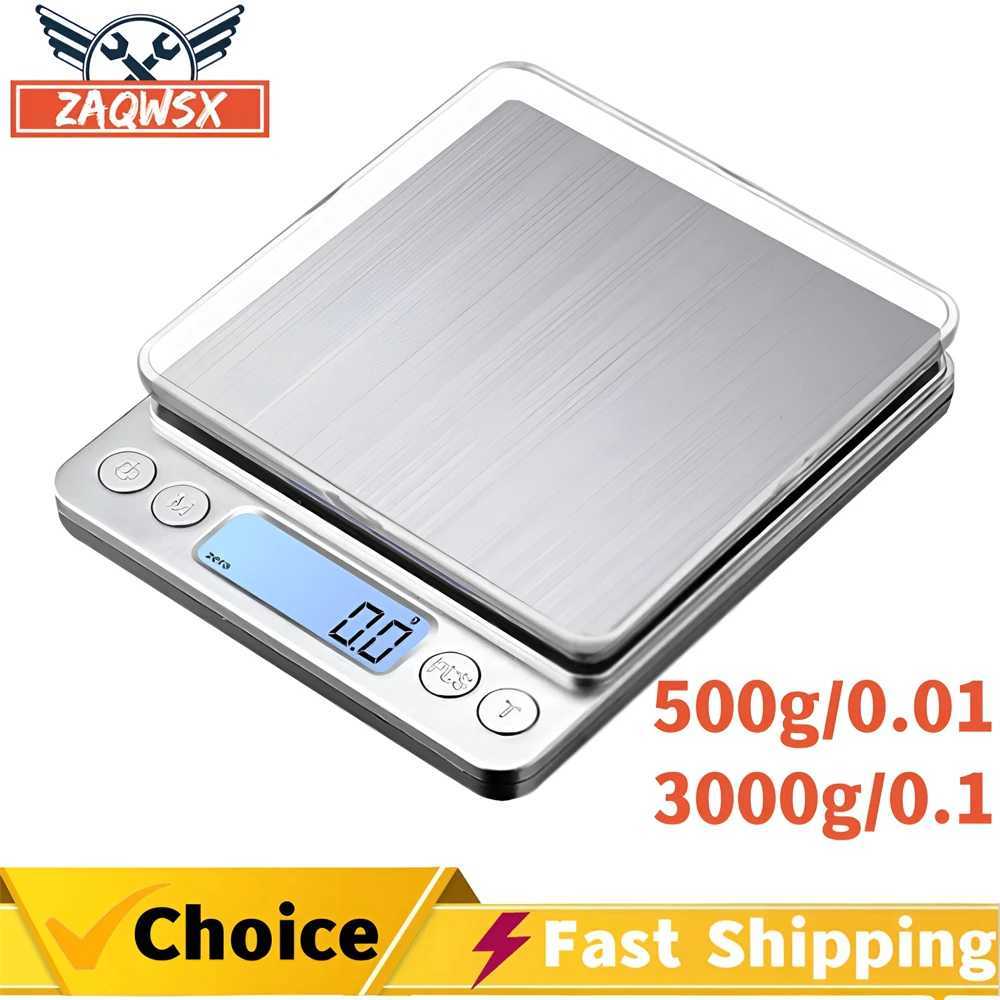Digital Kitchen Scale 500/0.01/3000g/0.1g Small Jewelry Scale Food Scale Digital Weight Gram and Ozzy Digital Gram Scale W250103