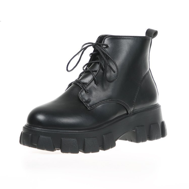 Ddmywed Autumn New Martin Women's British Style Lace Up High Rise Thick Sole Motorcycle Knight Boots Chinese Brand Shoes F0103-20 ddmythur