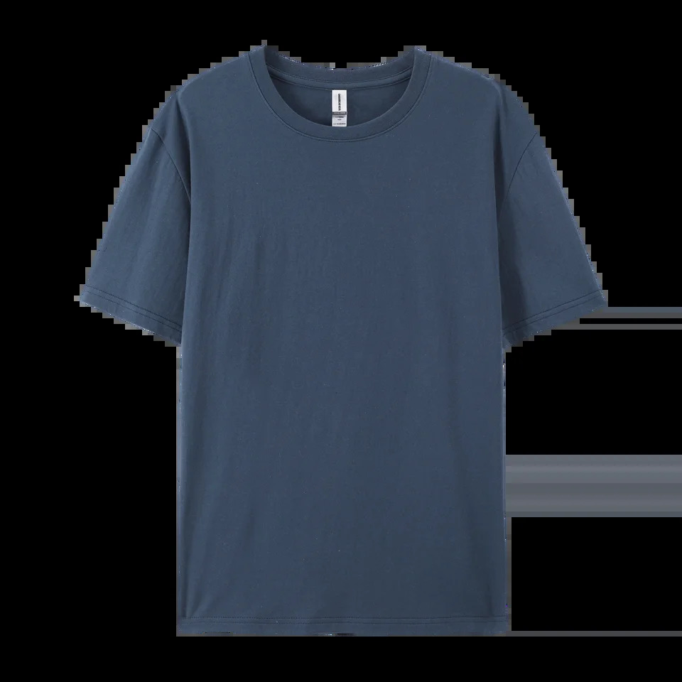 Men T-shirts White Black Short Sleeve Loose Round Neck Bottoming Shirts Trendy Casual Solid Color Pullover Tops Male Clothing 250102