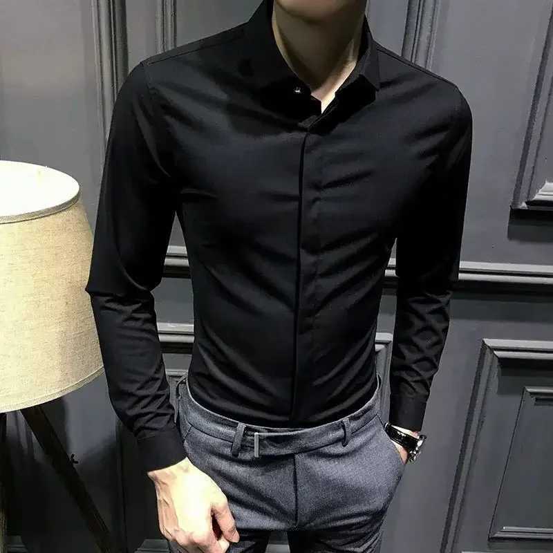 Mens plain weave business green mens shirt cheap brand slim fit original Xxl Things comfortable elegant sleeves summer W250102