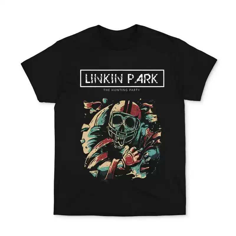 2024 Popular New Linkin Park Rock Band Europe and The United States Short-sleeved T-shirt Clothes for Men and Women AroundXJ240102
