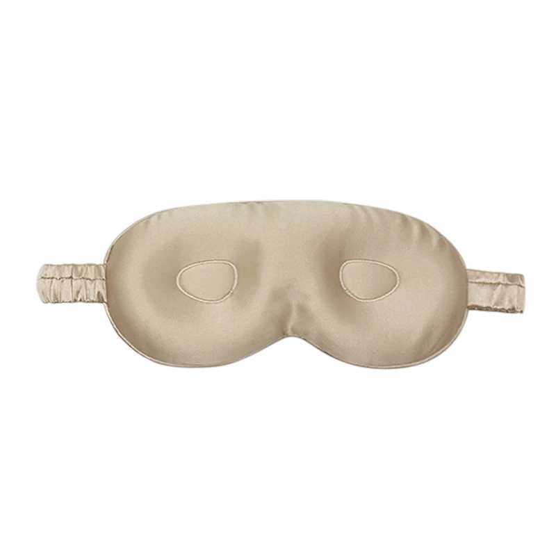 25MM Silk Sleep Eye Mask 1pc 3D Eyeshade Solid Colors 100% Mulberry Silk Soft Blindfold Travel YogaXJ250103