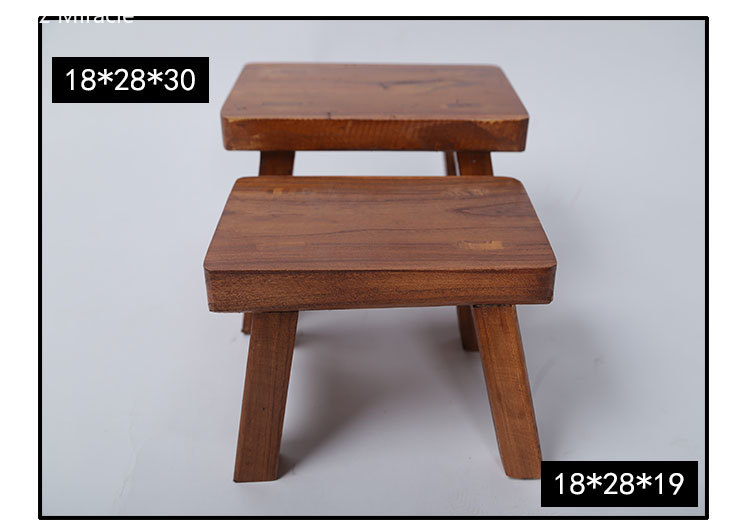 Custom Solid Wood Foot Stool, Minimalist Chair Bench, Modern Squatty Potty Stool, Classical Chinese Small Stool