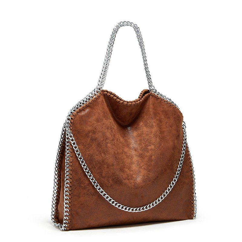 New chain bag fashion handbag simple folding women's bag shoulder bag casual messenger bag