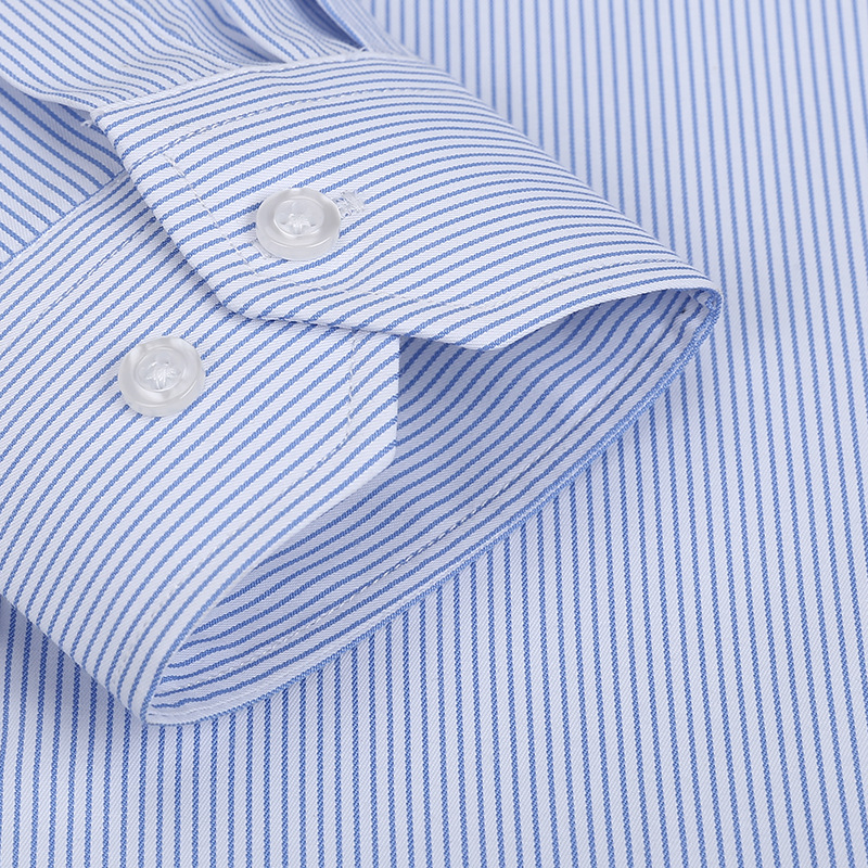 Men's slim fit long sleeve shirt business casual formal wear H483