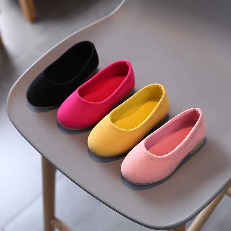 Pink party shoes childrens light Mary Jens showcases new spring baby girl with simple British round toe covering toes for wedding M250103