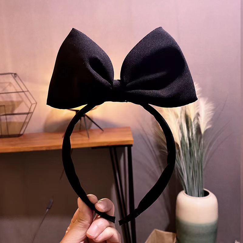New Year hair accessories seaside travel headwear big bow headband velvet headband cute princess hair clip