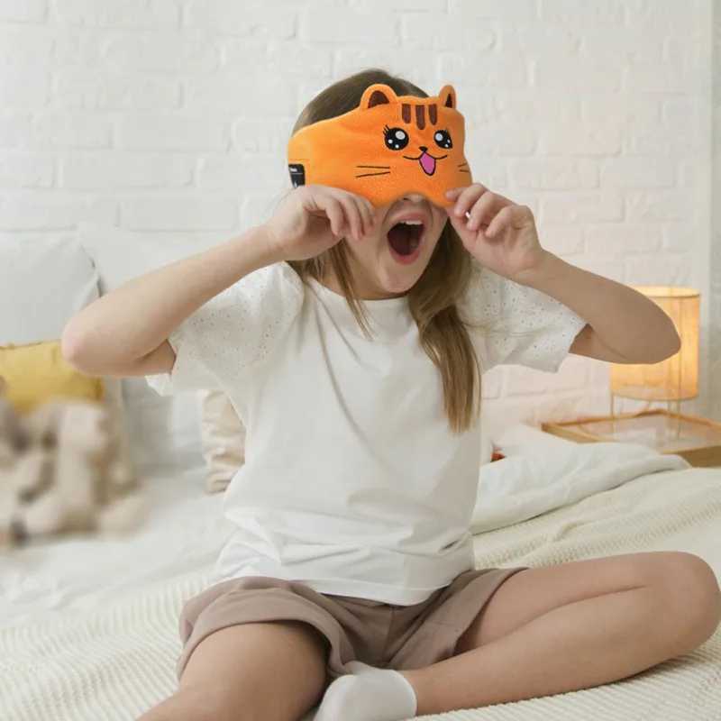 Soft s Animal Headband Activate SIRI Hi-Fi Stereo Bass Music Sleep Eye Mask Wireless Bluetooth-compatible Headphones with MicXJ250103