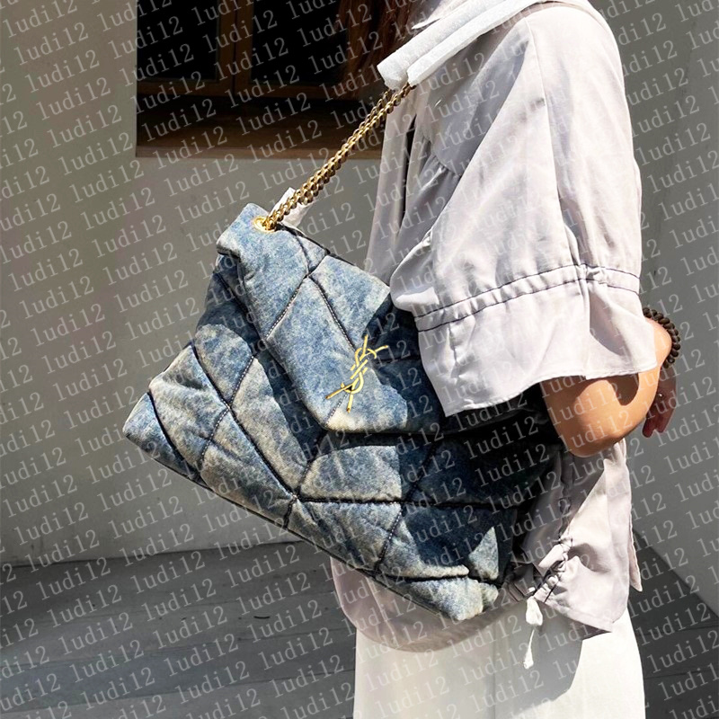 New designer bag loulou cloud bag purse Womens crossbody shoulder bag Original handbag Luxury backpack mirror quality leather chain bag litchi hobo fashion tote 13a