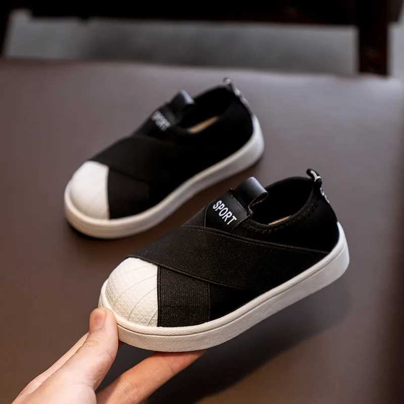Childrens casual shoes boys sports shoes girls sports shoes childrens shoes childrens shoes white black gray spring canvas shoes CSH1575 M250103