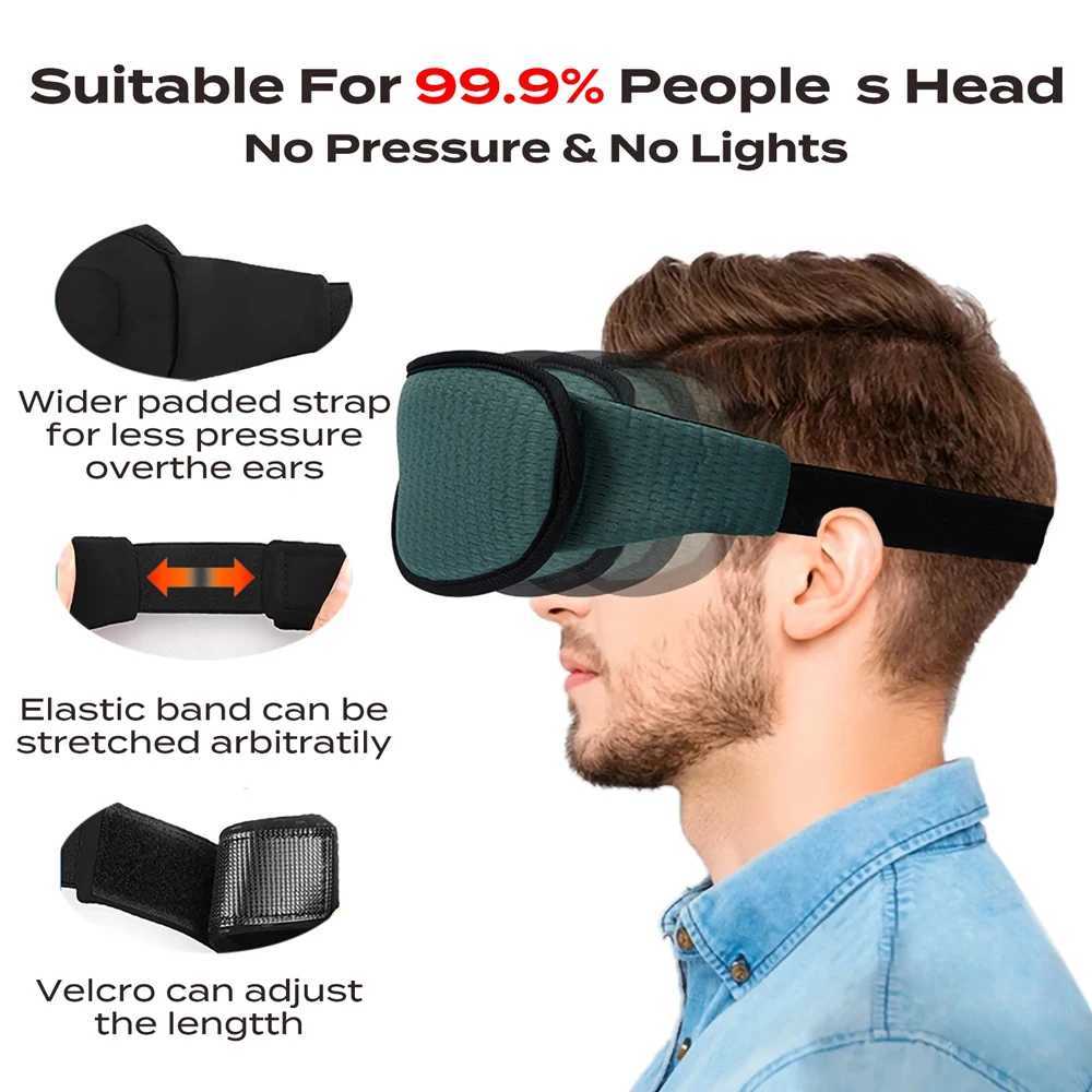 3D Sleeping Mask 100% Blockout Sleep Masks for Women Menwith Adjustable Strap Soft Comfortable Travel Eyeshade SlaapmaskerXJ250103