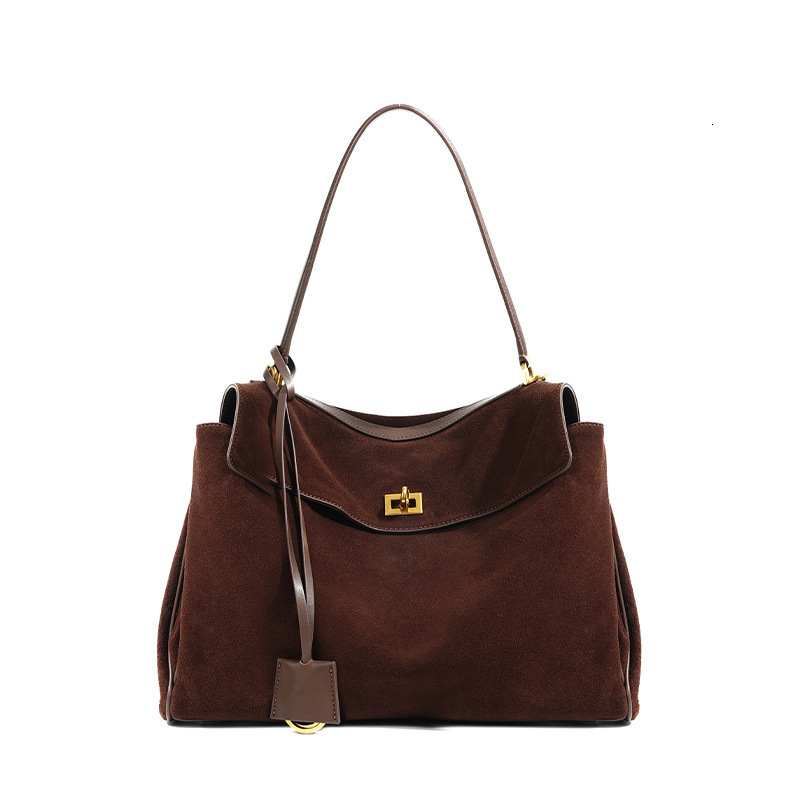 Shoulder Bags 2024 Designer Women Bags Genuine Leather Totes L Suede Shoulder Handbag