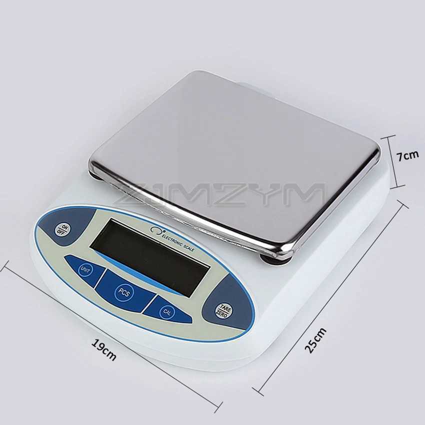 3000/5000g/30kg 0.01g/0.1g digital electronic balance laboratory jewelry scale high-precision industrial kitchen weighing balance scale W250103