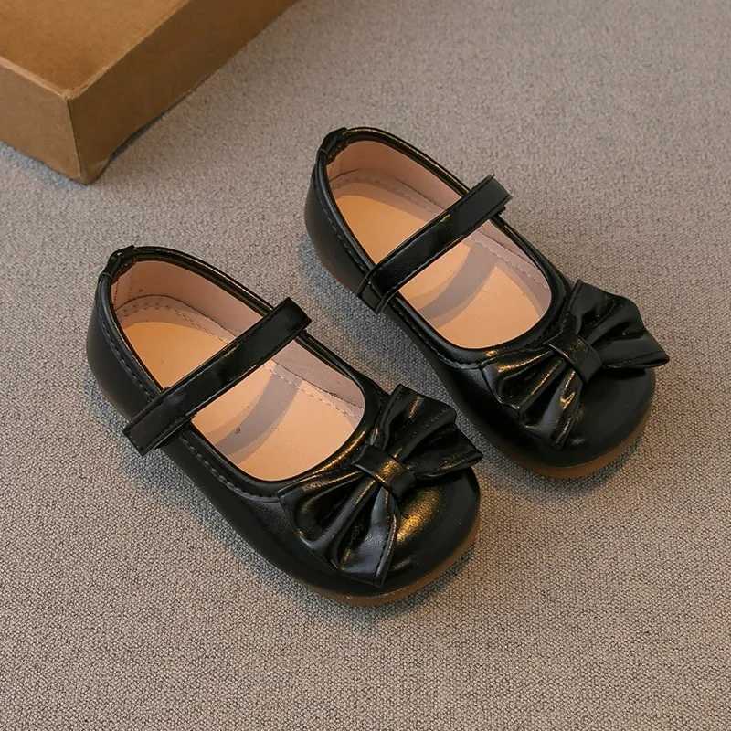 Unishuni Soft Girls Dress Shoes Little Big Kids Mary Janes Ballet Flats Child Cute Bowknot Party School Princess Girl Shoe 21-35 M250103