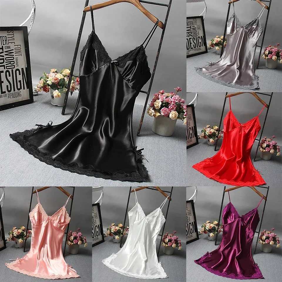 Womens wrapped dress womens sleepwear breathable lace lightweight underwear sleeveless fashionable sleepwear W250103
