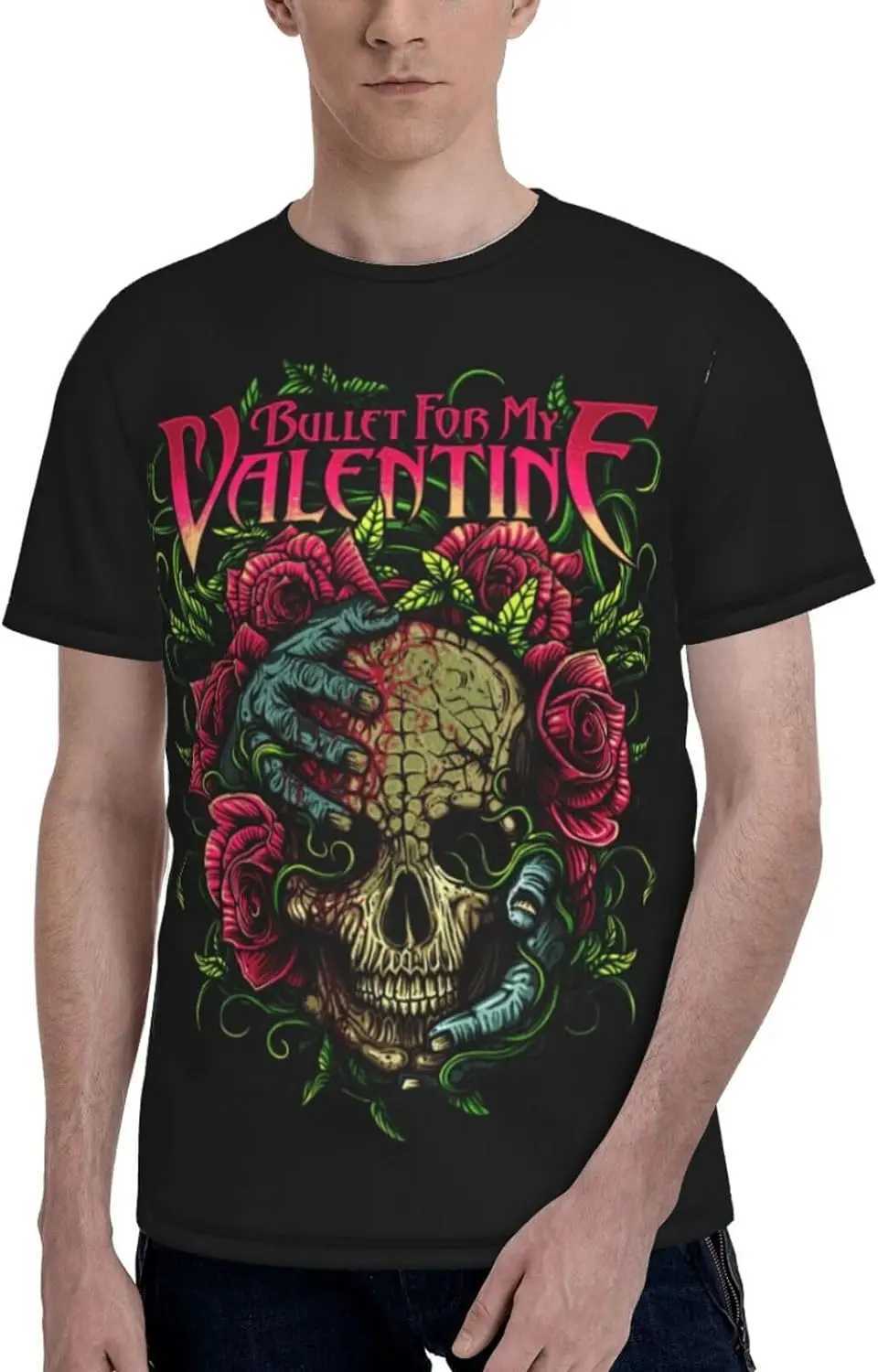 Bullet for My Valentine T Shirt Mens Fashion Tee Summer O-Neck Short Sleeves ClothesXJ240102