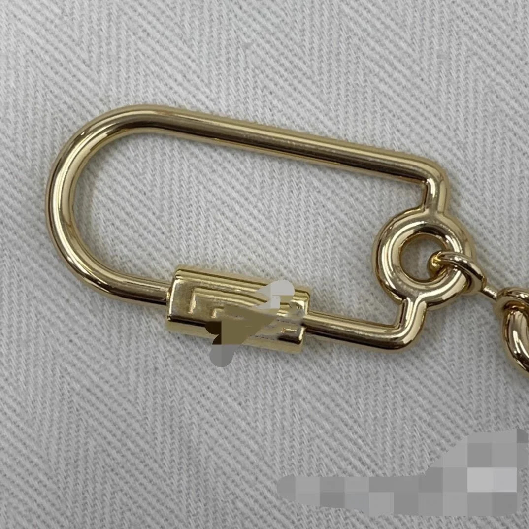 Brass embossed carving A gram pebble small gold ball ring chain keychain bag pendant hand rope 250102
