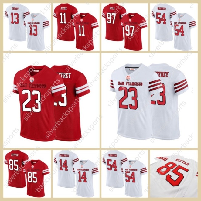 Mens/Womens/Youths Christian McCaffrey Deebo Samuel Brock Purdy Football Jersey Nick Bosa George Kittle Patrick Fred Warner Jerry Rice Fast Shipping