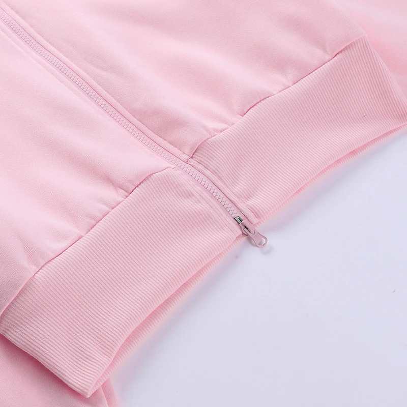 zippered top jacket set European and American style Instagram same style spicy drawstring guard pants JY23528PF 250102