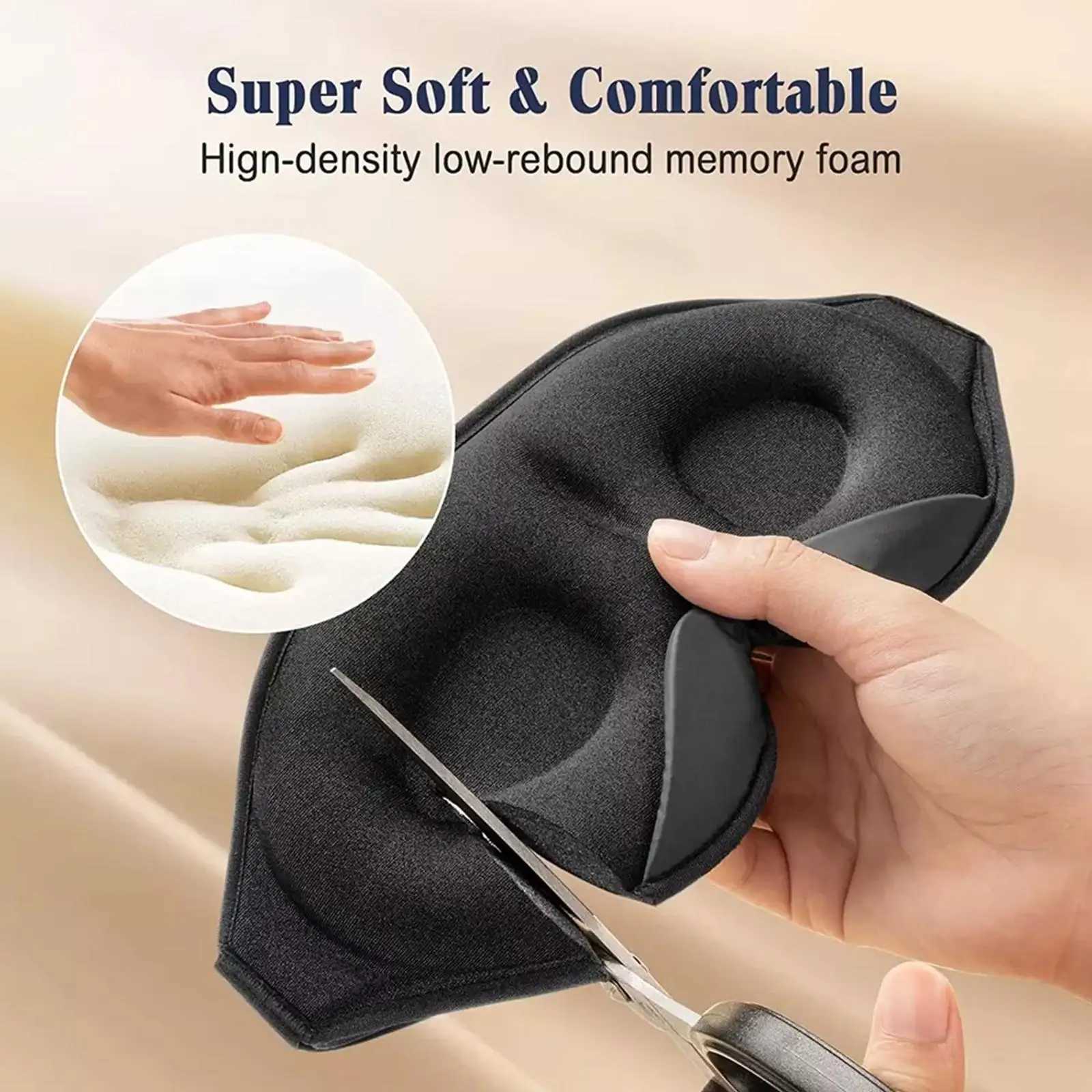 3D Sleep Mask for Women Men Soft Comfortable Sleeping Mask for Light Blocking Eye mask for SleepingXJ250103