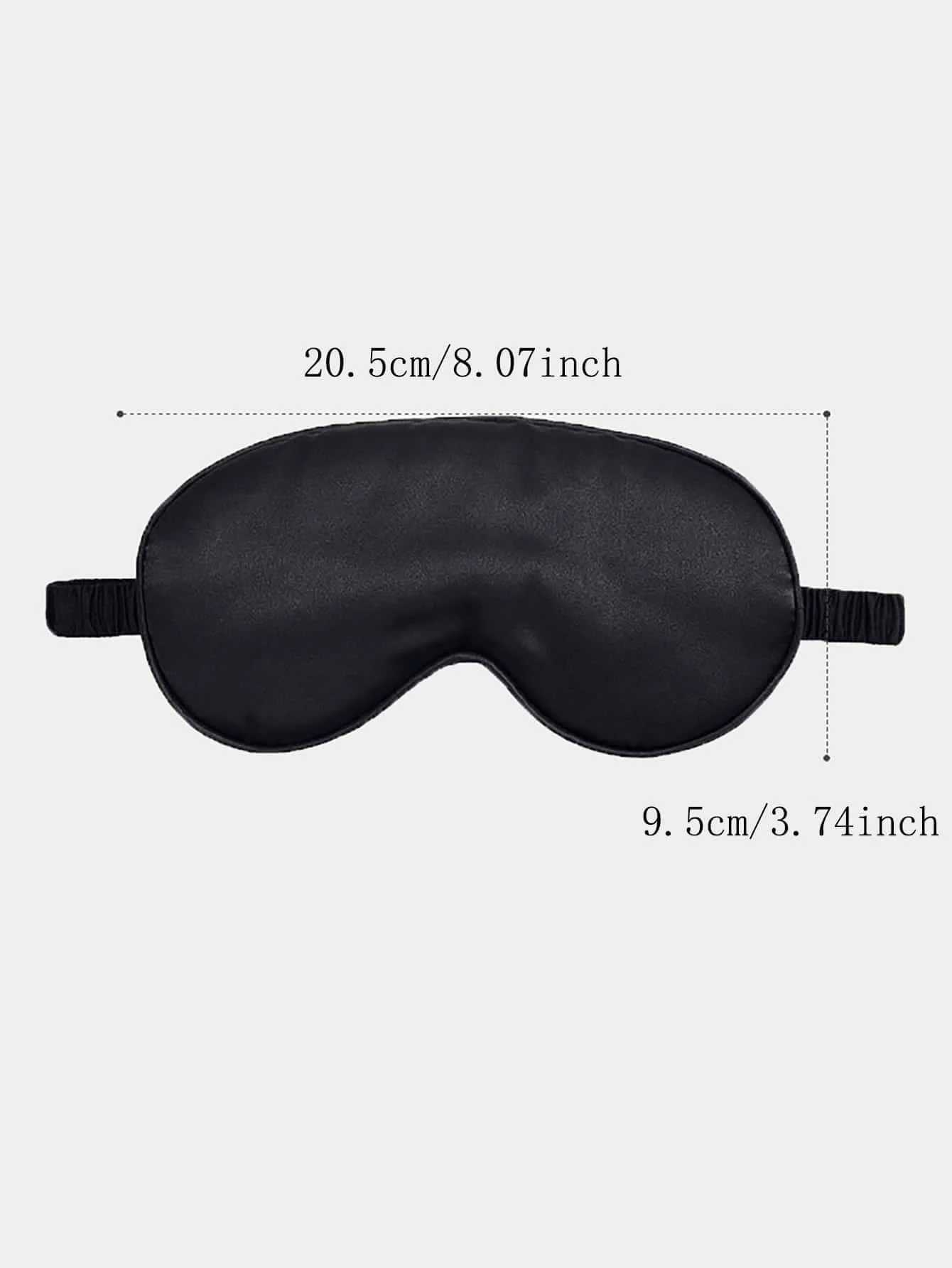 1PC-Double-Sided Artificial Silk Eye Mask Eye Shield Breathable Silk Eye Mask Bag Elastic Lunch Break Sleep ShadingXJ250103