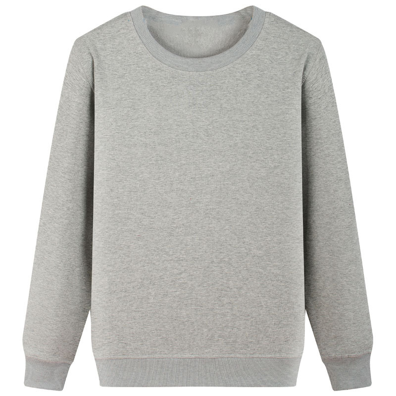 B01021 Autumn new arrival long sleeve round neck sweatshirt polyester cotton round neck pullover sweatshirt