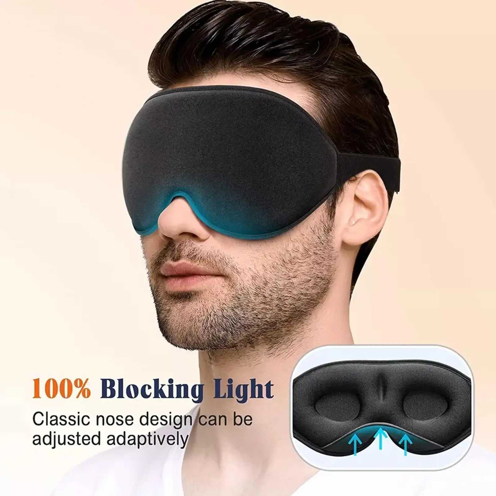 3D Sleep Mask for Women Men Soft Comfortable Sleeping Mask for Light Blocking Eye mask for SleepingXJ250103