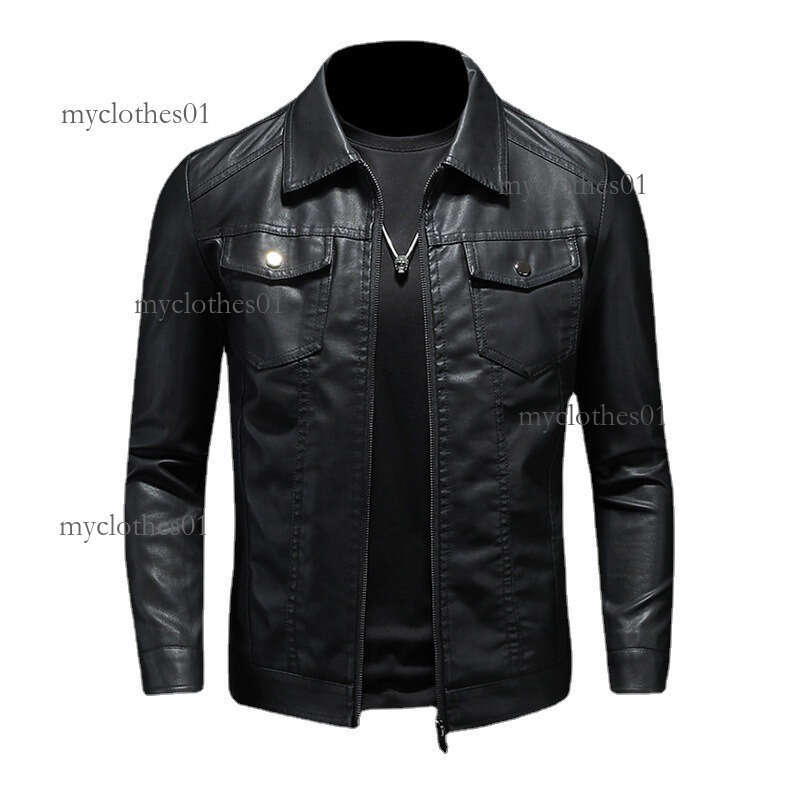 Jacket men's jacket spring classic windbreaker stylish motorcyele-style leather jacket fashion slim outerwear hooded jacket windproof men's 