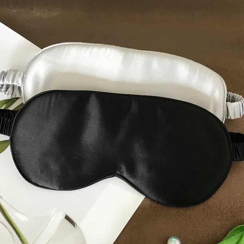 19 Momme Mulberry Silk Sleep Eye Mask Blindfold with Elastic Strap Soft Eye Cover Eyeshade for Night Sleeping Travel NapXJ250103