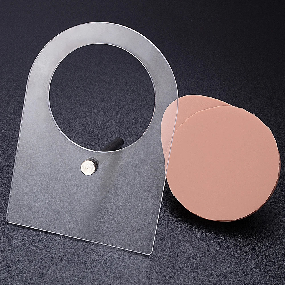 1pc Silicone Human Mouth Nose Ear Tongue Model Simulation Face Model with Display Stand Piercing Jewelry Display Teaching Tool 250103