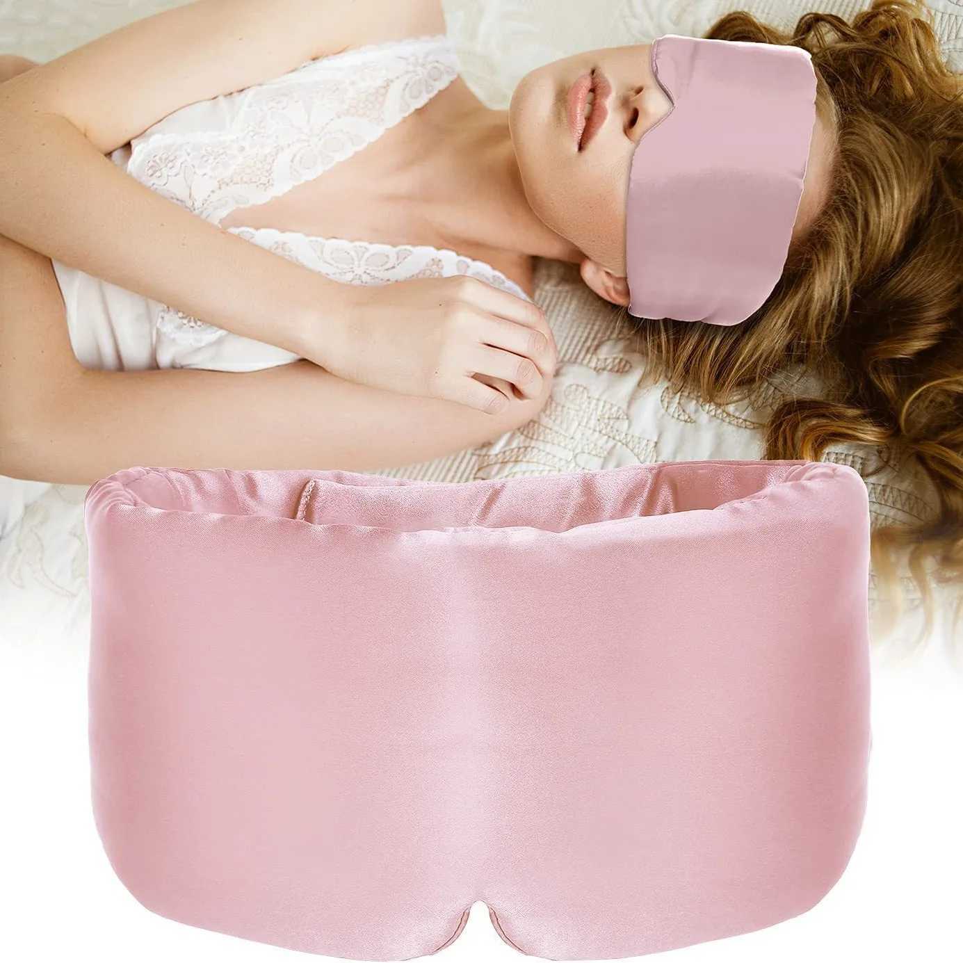 100% Mulberry Silk Sleeping Mask Eyepatch Blocking Light Eyemask Eyeshade for Travel Nap Soft Padded Sleep Mask SlaapmaskerXJ250103