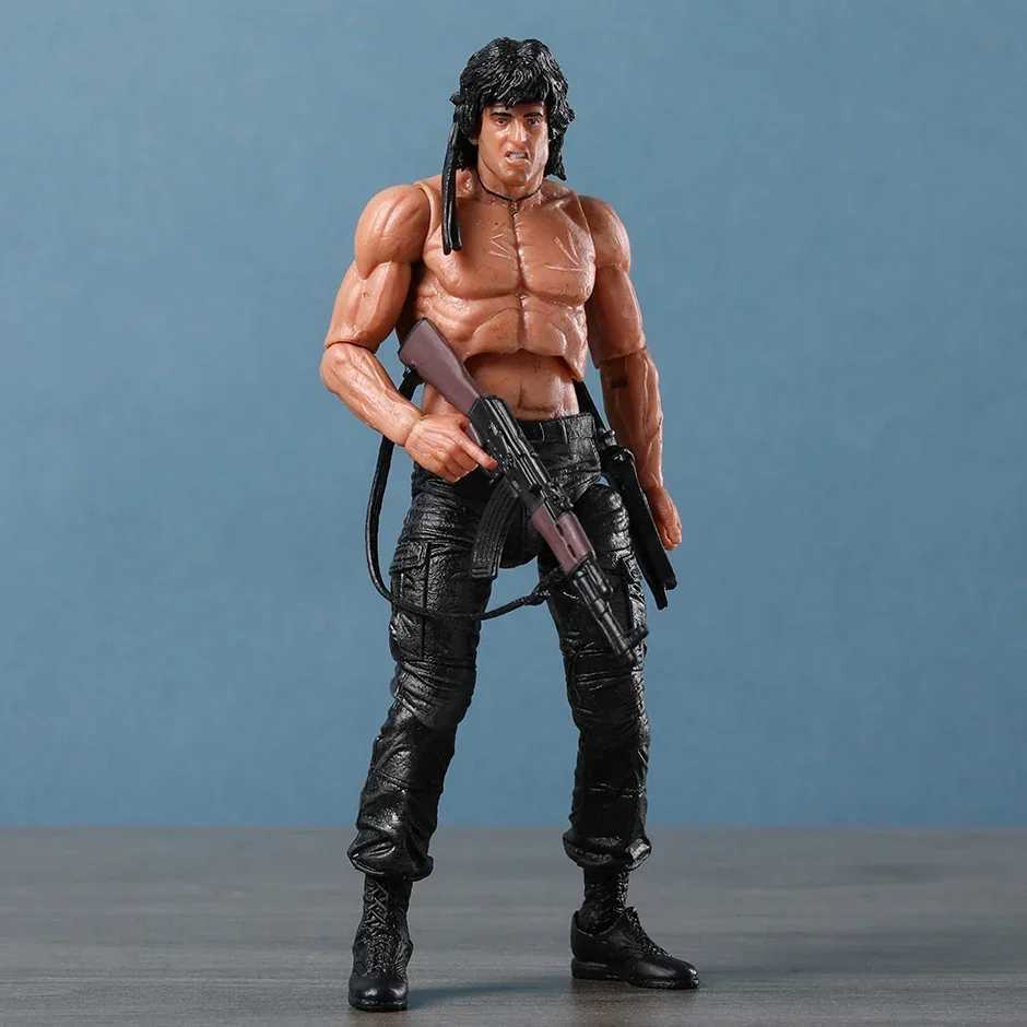 NECA Rambo SDCC 2015 Force Of Freedom Action Figure Doll Handmade Model ToyXJ250103