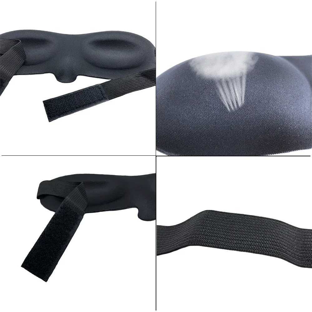 Eye Mask for Sleeping 3D Contoured Cup Blindfold Concave Molded Night Sleep Mask Block Out Light Women Men Travel Office HomeXJ250103
