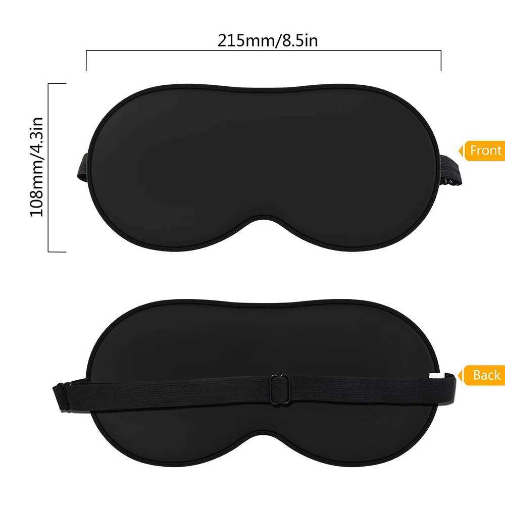 Ultra Soft Skin Friendly Sleep Mask Pure Natural Silk Fabric and Cotton Filled Sleeping Eye Mask with Adjustable StrapXJ250103