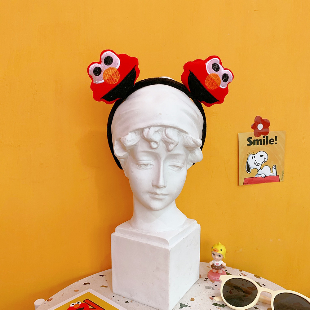 12pcs/lot Cute Elmo Furry Doll Kids Grown-up Party Headdress Headband Hairband Birthday Festival Party Costume Favor Goodie