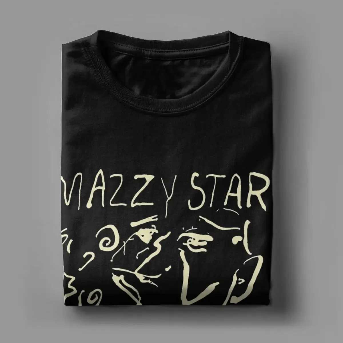 Men T-Shirt Mazzy Star Leisure Cotton Tee Shirt Short Sleeve Band Music T Shirts Crew Neck Clothes Classic T Shirt OversizedXJ240102