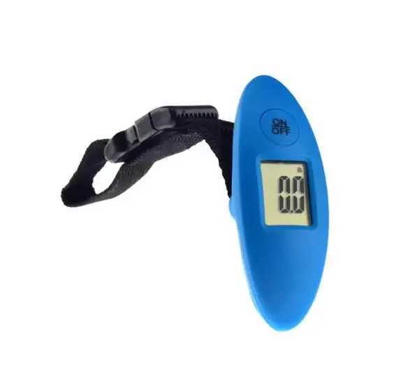 1Pc 40kg/100g LCD digital electronic luggage scale portable luggage scale handheld travel bag weighing fish hook hanging scale W250103