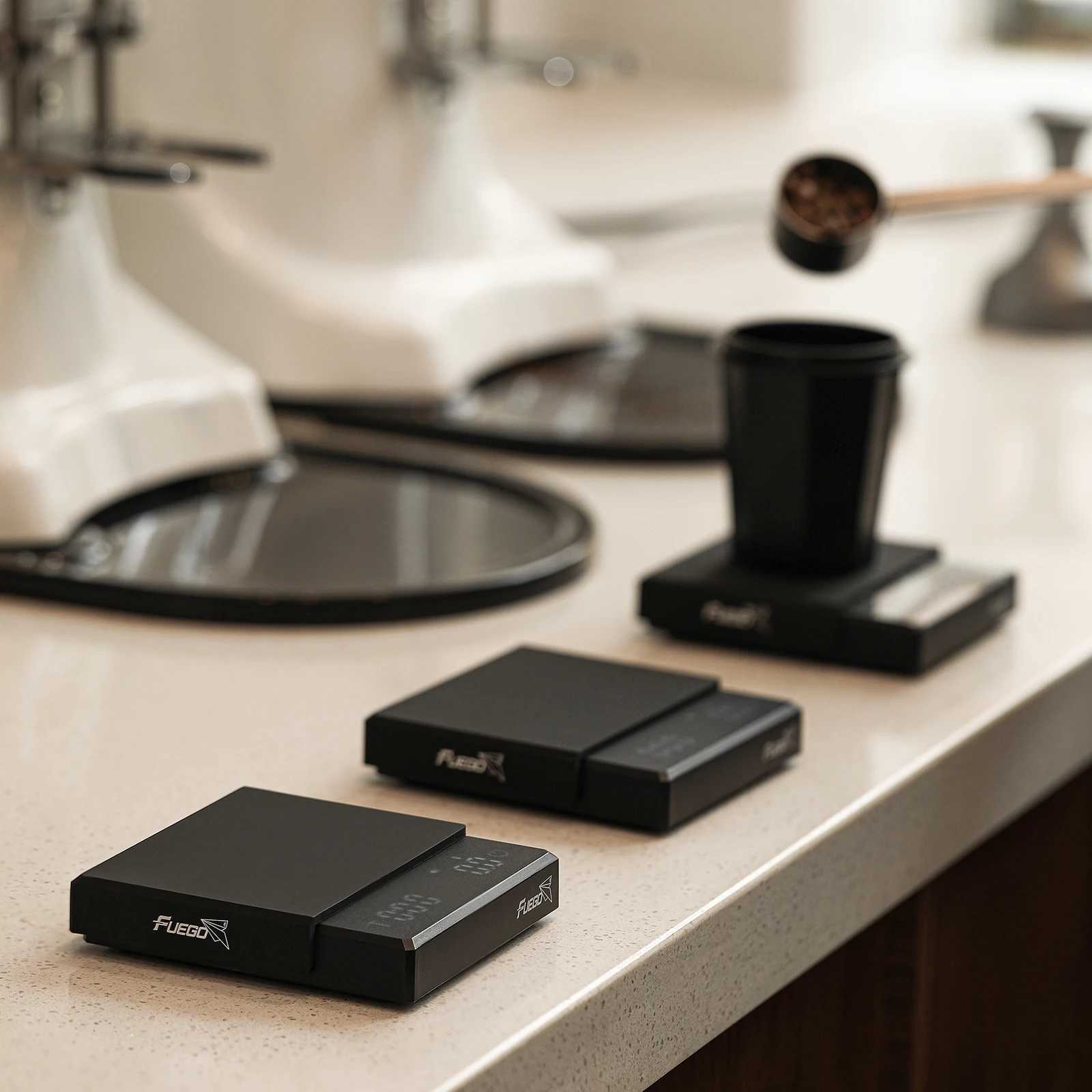 Kitchen coffee scale with timer rechargeable digital scale 0.1g high-precision 3-mode drip espresso scale barista gift W250103
