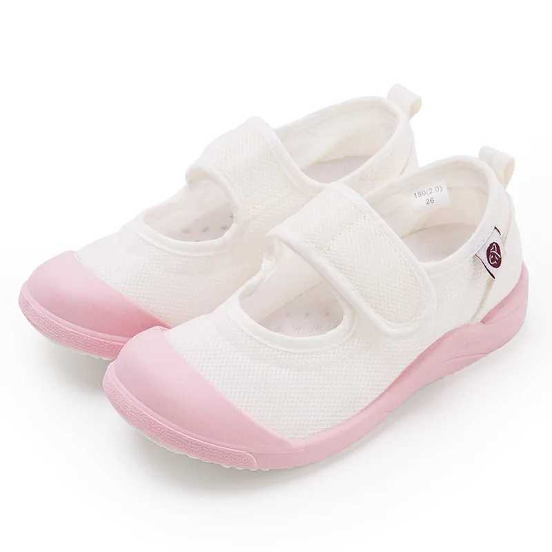 Kindergarten white shoes soft soled canvas baby girl single shoes cute spring autumn boys breathable childrens indoor shoes M250103
