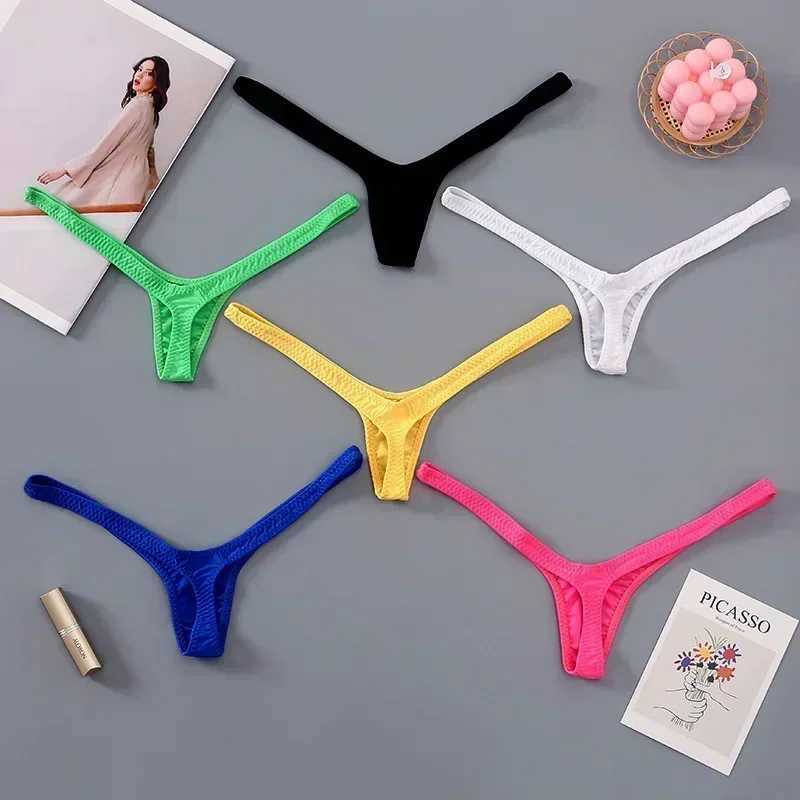 New deep V-shaped thong womens breathable linear sensation hot low waist mini underwear bikini bottom thong womens underwear W250103