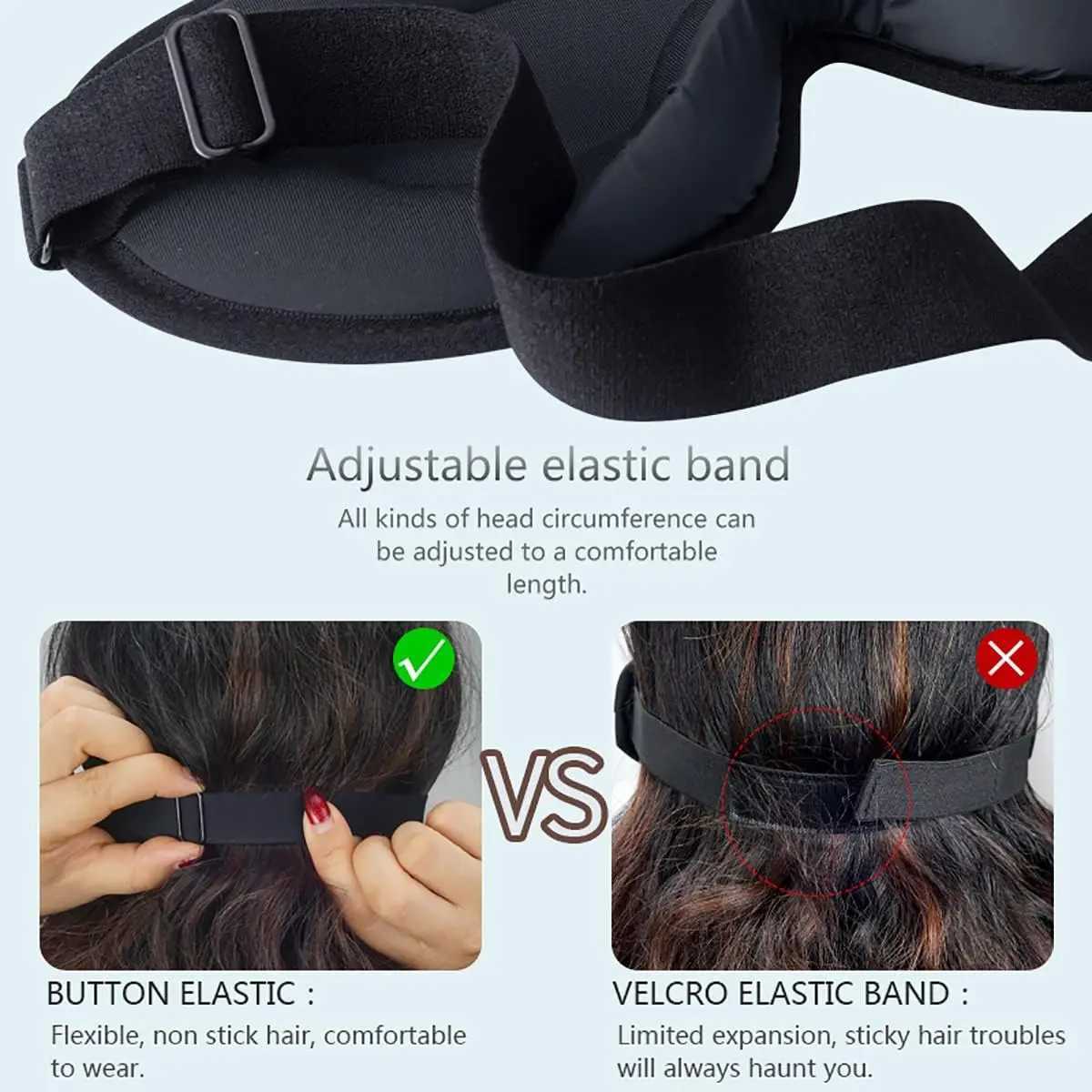 3D Sleep Mask for Men Women Soft Smooth Sleep Mask For Eyes100% Blockout Light Eye Mask Travel Shade Cover Rest Relax SleepingXJ250103
