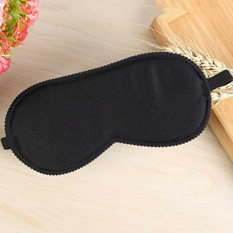 1PC Eye Masks Fast Sleeping Eye Mask Eyeshade Cover Shade Patch Unisex Soft Portable Blindfold Travel Sleepmasker BlackXJ250103