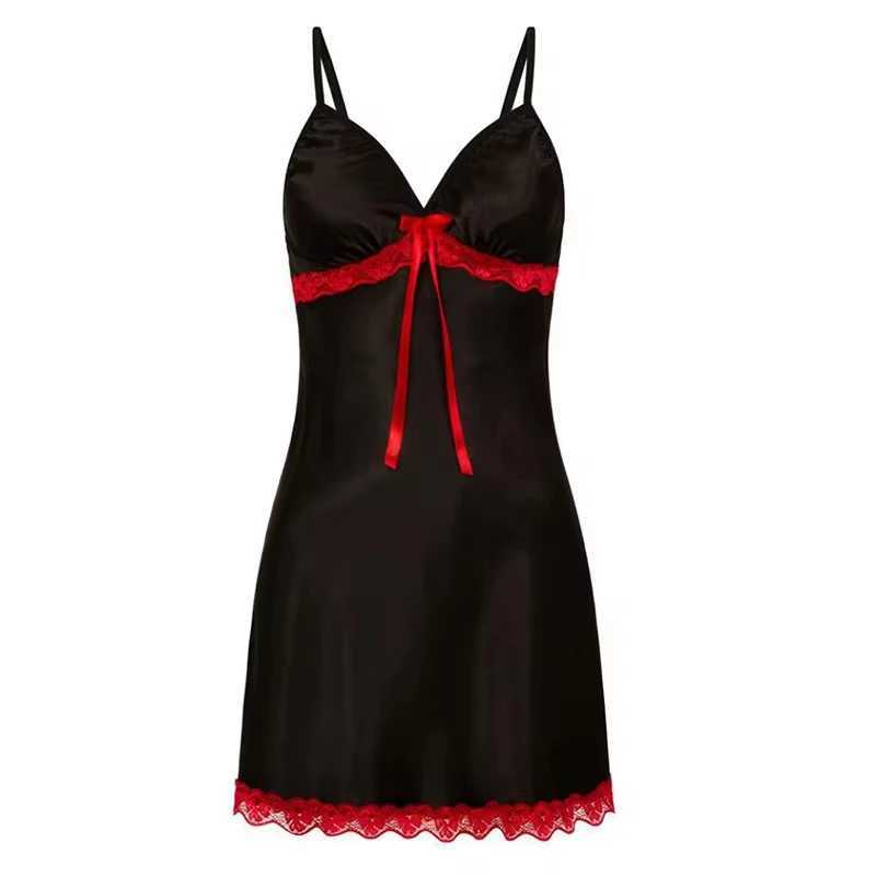 Womens sexy sleepwear large-sized lace hanging sleepwear sleeveless sleepwear V-neck sleepwear multi-color optional sleepwear W250103